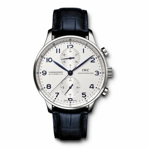 IWC Portuguese Chrono-Automatic Stainless Steel / Silver IW3714-17 (3714-17, IW371417)